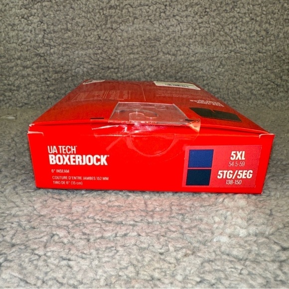 Under Armour Underwear Men's 5XL Navy Blue Tech 6" Boxerjock 2-Pack Boxer Briefs - Picture 3 of 5